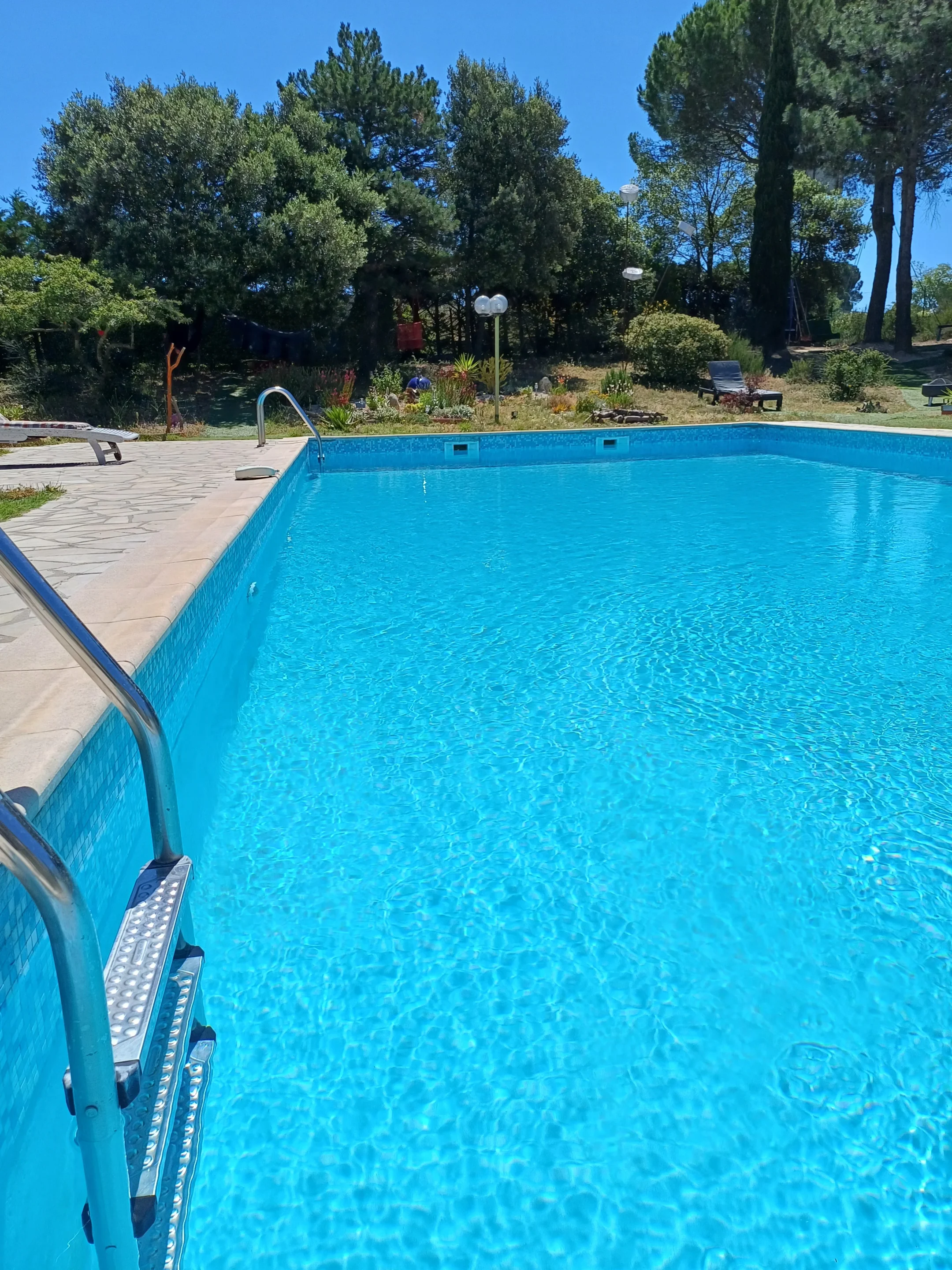 Au bord de la piscine